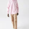 Lacoste Chemise - Blanc/rose Pale