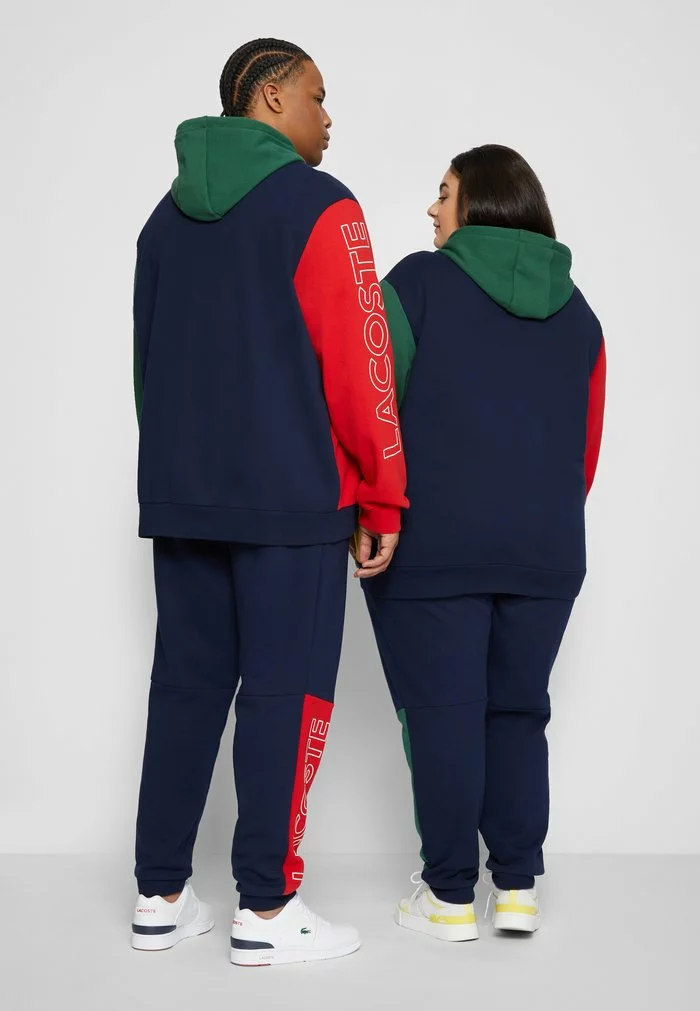 Lacoste PLUS UNISEX - Sweat à Capuche Zippé - Navy Blue/red/green 4 Lacoste PLUS UNISEX - Sweat à Capuche Zippé - Navy Blue/red/green – Image 4