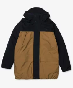 Lacoste Veste D'hiver - Bleu Marine Marron -Lacoste Soldes Magasin 2e14d63c6b2d4b4480e93483dd6409fe