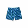 Lacoste MINECRAFT - Short De Bain - Bleu Vert Bleu