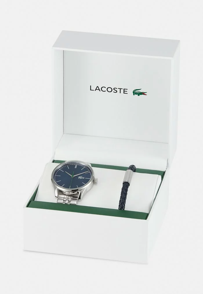 Lacoste VIENNA GIFT SET - Montre - Silver-coloured/blue 5 Lacoste VIENNA GIFT SET - Montre - Silver-coloured/blue – Image 5