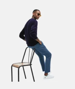 Lacoste Sweatshirt - Bleu Marine / Blanc -Lacoste Soldes Magasin 30ccd7e4169d4cce9c2867c76a00f5df