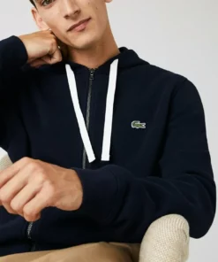 Lacoste Sweat à Capuche Zippé - Navy Blau -Lacoste Soldes Magasin 30ce028d55af43d3b1f64ad8f0796697