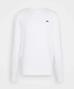 Lacoste Sweatshirt - Blanc -Lacoste Soldes Magasin 30e91b64e42d49d39d1a811f39832543