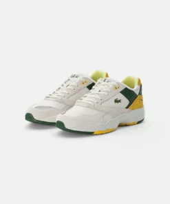 Lacoste STORM - Baskets Basses - Off White/yellow -Lacoste Soldes Magasin 31bdd66a385f4661addc6c956744e168