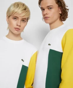Lacoste UNISEX - Sweatshirt - White/blue Royal/broom/green -Lacoste Soldes Magasin 31ff2960710642ceabb9c39010506330