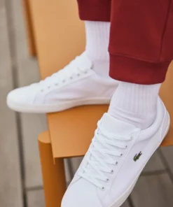 Lacoste LEROND BL 2 CAM - Baskets Basses - White -Lacoste Soldes Magasin 3384ff62bce34714a186315e0252acb4