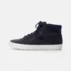 Lacoste STRAIGHTSET - Baskets Montantes - Nvy/off Wht