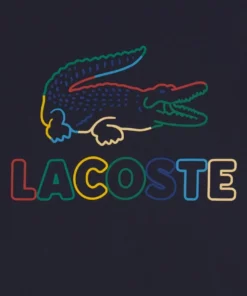 Lacoste T-shirt Imprimé - Navy Blue/multi-coloured -Lacoste Soldes Magasin 3604bb9e291a4b7bb3568633ff02a676