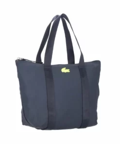 Lacoste JEANNE - Sac à Main - Marine Jaune Fluo -Lacoste Soldes Magasin 37d63c36821e437184f998bc0566f1ea