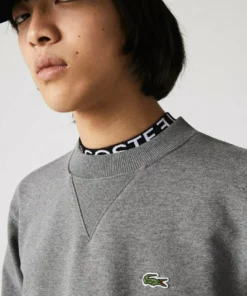 Lacoste Sweatshirt - Gris Chine -Lacoste Soldes Magasin 37f488532ba24717bd2aa1f73ad9b4e1