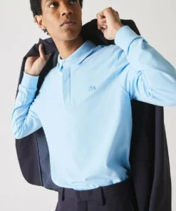 Lacoste HERREN POLOSHIRT REGULAR FIT LANGARM - Polo - Bleu
