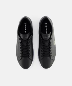 Lacoste POWERCOURT - Baskets Basses - Blk/dk Gry -Lacoste Soldes Magasin 3a335c43a57f4c2187042cdf67677502