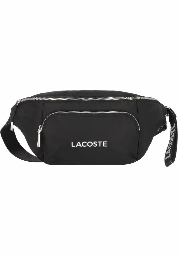 Lacoste ACTIVE NYLON - Sac Banane - Noir Blanc 1 Lacoste ACTIVE NYLON - Sac Banane - Noir Blanc