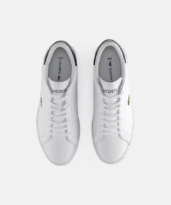 Lacoste POWERCOURT - Baskets Basses - White/black -Lacoste Soldes Magasin 3c14f8d058f04e5795261dd30ecc0f0e