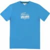 Lacoste T-shirt Imprimé - Bleu Ptv