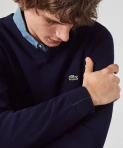 Lacoste Pullover - Navy Blau -Lacoste Soldes Magasin 3cedc95cd25b491b9bb25b234ce9363c