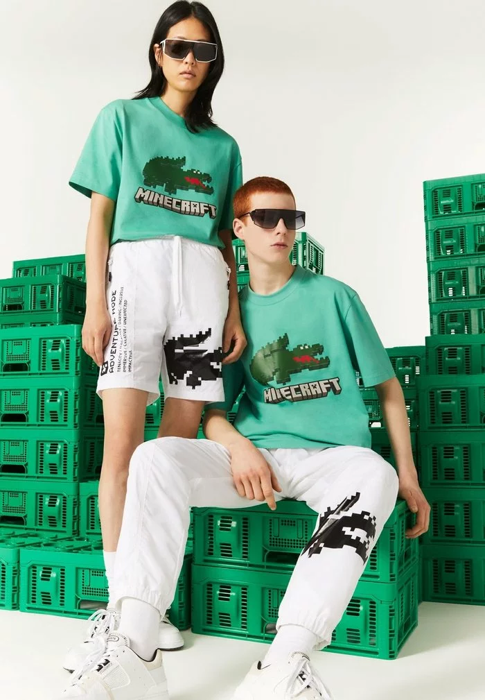 Lacoste MINECRAFT - T-shirt Imprimé - Vert 2 Lacoste MINECRAFT - T-shirt Imprimé - Vert – Image 2