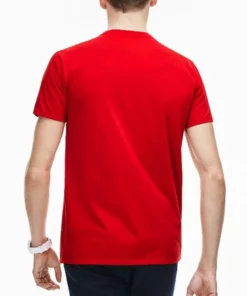 Lacoste T-shirt Basique - Intense -Lacoste Soldes Magasin 3f8d4ed3bbe04a15aa548e39384110ee