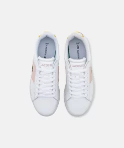 Lacoste CARNABY - Baskets Basses - White/pink -Lacoste Soldes Magasin 40954652298546b28728a6a820e49ec9