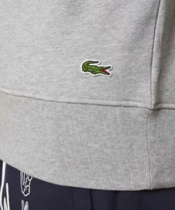 Lacoste Sweatshirt - Heather Wall Chine -Lacoste Soldes Magasin 427609d49b6b43fc878496657f73566e