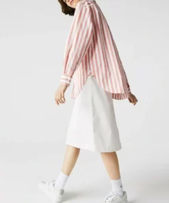 Lacoste DAMES - Chemisier - Rose Blanc -Lacoste Soldes Magasin 42ed9ab1845d46a392a3b4db68245200