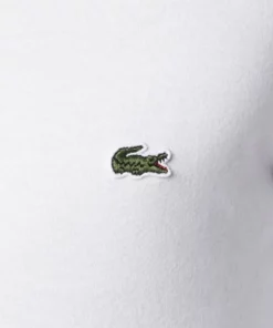 Lacoste T-shirt à Manches Longues - Weiß -Lacoste Soldes Magasin 432b215b8a6e48879cc81035aa6db127