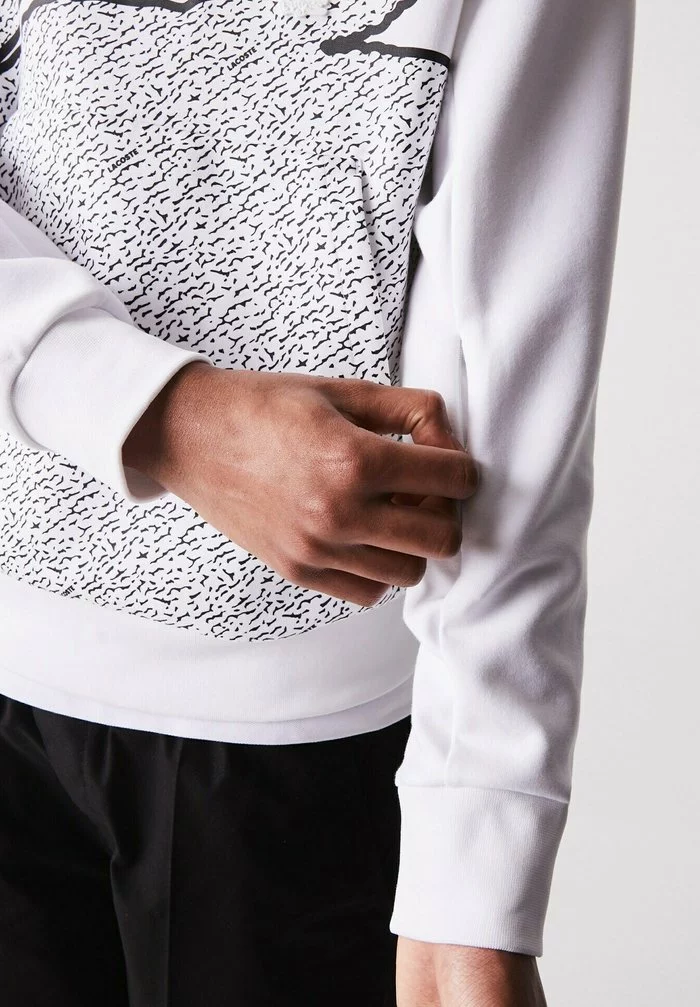 Lacoste Sweatshirt - White 4 Lacoste Sweatshirt - White – Image 4