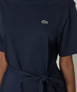 Lacoste Robe En Jersey - Navy Blue -Lacoste Soldes Magasin 43ae4da866944d489504d2b210e9ce03