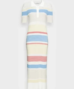 Lacoste Robe Pull - Flour/multicolored -Lacoste Soldes Magasin 44cf30c5da3b4753a52cc6bd85c4c3a7