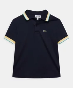 Lacoste Polo - Navy Blue/napolitan Yellow/white/clover Green