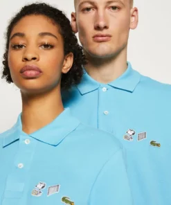 LACOSTE X PEANUTS - Polo - Bleu -Lacoste Soldes Magasin 46619452dc90410c8dee0328081b0f54