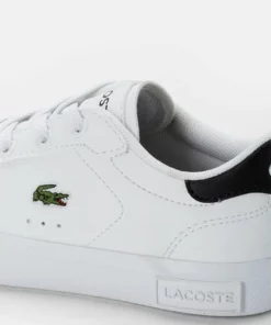 Lacoste POWERCOURT - Baskets Basses - White/black -Lacoste Soldes Magasin 469c8811cb344049902c2215f24aec75