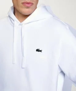 Lacoste Sweat à Capuche - Blanc -Lacoste Soldes Magasin 469e0e83f2bc481d9731cc8e2c026beb