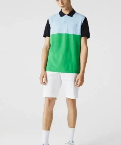 Lacoste Polo - Vert/bleu Clair/bleu Marine