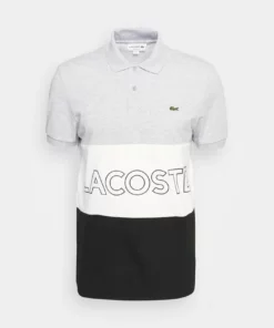 Lacoste Polo - Argent Chine/blanc Noir -Lacoste Soldes Magasin 46f7b8078a00456295c2e35dff1a7f0f
