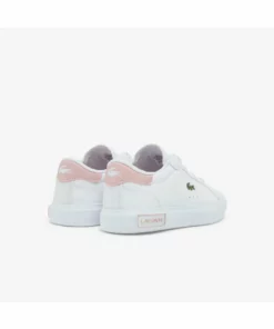 Lacoste POWERCOURT - Baskets Basses - Wht/lt Pnk -Lacoste Soldes Magasin 475474f074bc4f5fac7d26404a5fbc14