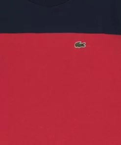 Lacoste Sweatshirt - Infrared/navy Blue -Lacoste Soldes Magasin 47b1405f04964ceebd29461420fd4bf8