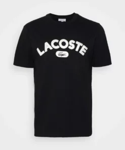 Lacoste T-shirt Imprimé - Noir -Lacoste Soldes Magasin 48093733474c491e9beba6fc153a7ee8