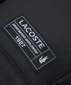 Lacoste Sac à Dos - Noir -Lacoste Soldes Magasin 483142bd9680437ab42e8eea9146d829