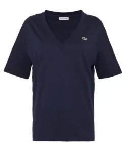 Lacoste T-shirt Basique - Navy Blue -Lacoste Soldes Magasin 49469d0271e34d959d58f1df20e6e6e7