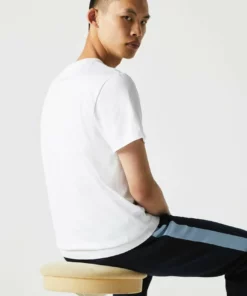 Lacoste T-shirt Basique - Blanc -Lacoste Soldes Magasin 4c0f3c915c784943a287a57eb24104df