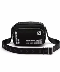 Lacoste X MINECRAFT - Sac Bandoulière - Minecraft Noir / Blanc