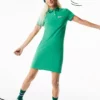 Lacoste Robe En Jersey - Vert