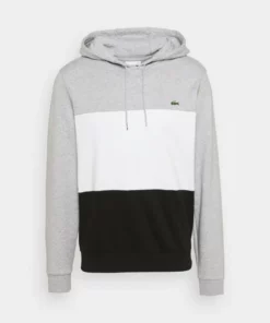 Lacoste Sweatshirt - Silver Chine/white/black -Lacoste Soldes Magasin 4d4b705bda5d4d0c9f015832c6c12006