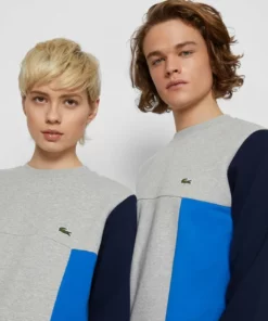 Lacoste UNISEX - Sweatshirt - Silver Chine/green/navy Blue/blue Royal -Lacoste Soldes Magasin 4e572ddde1874b5bad971dcff4fc7a85