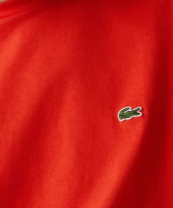 Lacoste T-shirt Basique - Rouge -Lacoste Soldes Magasin 4fcb966896c24911b60f59eeca6a8a2c
