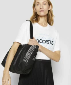 Lacoste EXCLUSIVE - Cabas - Noir Blanc