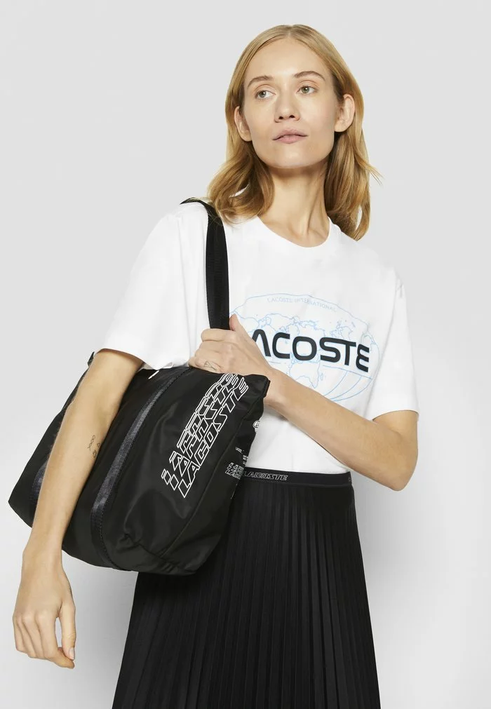 Lacoste EXCLUSIVE - Cabas - Noir Blanc 1 Lacoste EXCLUSIVE - Cabas - Noir Blanc