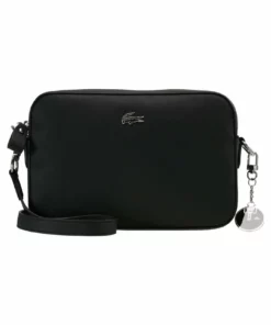 Lacoste SQUARE CROSSOVER BAG - Sac Bandoulière - Black -Lacoste Soldes Magasin 52c7f96cd2e44903a9c168fc02c09487
